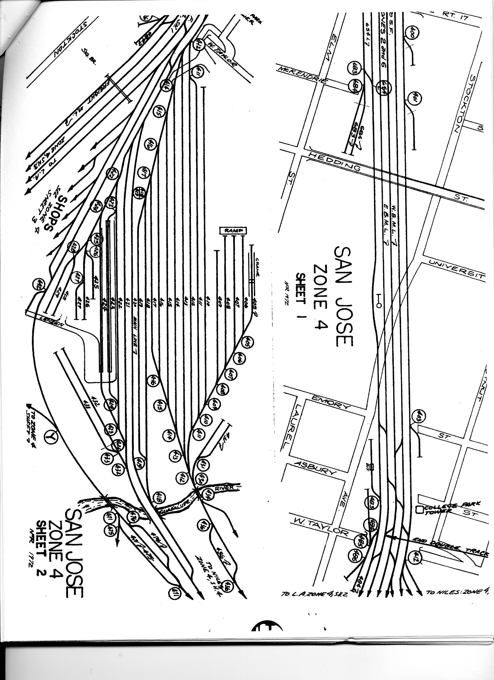 Southern Pacific Industry Numbering System SPINS Booklet San Jose